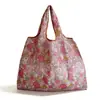En Stock Bolso de Almacenamiento de Tela Oxford Encriptada Ecológico Portátil Plegable Bolsa de Compras para Supermercado Bolso Tote para Mujer Bolso de Mano para Regalo