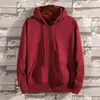 Sudadera con Cremallera y Estampado LOGO 2024 Primavera Otoño Invierno Hombres y Mujeres Holgada con Forro Polar Ropa Exterior con Capucha Gris para Parejas
