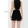 Shorts de Mezclilla Elástica Negros para Mujer, de Tiro Alto, Verano, Tallas Grandes, Petite, Adelgazantes, Figura de Pera, Hot Pants de Corte A