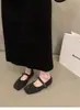 Zapatos Mary Jane planos estilo coreano para mujer, nueva colección otoño/invierno 2026, negros, suaves y versátiles, con forro de felpa
