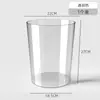 Cubo de flores para despertar hogar acrílico transparente grande flor floristería especial arreglo floral de agua profunda tubo de flor plástico