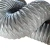 Manguera de Ventilación de Tela de Nylon Gris al por Mayor, Manguera de Ventilación Gris Resistente a la Temperatura de 120 Grados, Manguera de Lona Gris