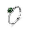 Deseo transfronterizo ebay Europa y Estados Unidos chapado simple plata esterlina S925 simulación color cristal Zircón anillo anillo de bodas explosión