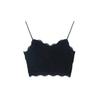 Camisola de Encaje para Mujer, Corte Ajustado, Anti-Exposición, Deportiva, Espalda Hermosa, Sujetador Corto Fruncido Estilo Estudiante, Sin Espalda