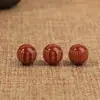 Escultura de Ágata Ágata Vermelha Natural Escultura Estampagem a Quente Ouro Talismã de Segurança Contas Redondas Pulseira DIY Contas de Oração Diagrama Baguá Atacado