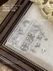 Caja de Accesorios para Uñas Vintage de Aleación con 6 Compartimentos Transfronteriza, Set de Decoraciones para Uñas Cruzadas Doradas y Plateadas Estilo Francés al por Mayor