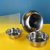 Comedero de acero inoxidable para mascotas, cuenco para perros y gatos, cuenco antideslizante para comida de mascotas, suministros para mascotas grandes y pequeñas.