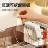 Caja de almacenamiento de escritorio expandible con divisores, organizador multifuncional portátil para escritorio de oficina, adecuada para cables de datos y bolsitas de té, tamaño grande