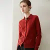 Cardigan POLO simples e estiloso 100% cashmere para mulheres, corte solto, emagrecimento, elegante, jaqueta de malha de manga longa