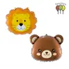 Balões de Animais Cartoon Atacado Cabeça de Leão Cabeça de Girafa Animais da Selva Balões Flutuantes Decorações de Aniversário Infantil