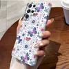 Case de Celular com Design Floral de Borboleta Azul e Rosa Mais Vendido da Amazon Adequado para Samsung S23 Película Case para Celular Galaxy S25 Case Rígido Anti-Queda