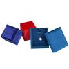 Caja de joyería de franela de ángulo recto de terciopelo coreano caja para anillos de joyería collar colgante pulsera aretes anillo caja de embalaje de joyería