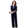 Traje esportivo casual elegante para mulheres, novo estilo primavera e outono 2026, conjunto de outono da moda de duas peças para mulheres de meia-idade e idosas