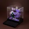 Caja de Joyería Flor Eterna, Flor de Rosa Acrílica Ip Escena Basada Marca Joyería y Cosméticos Caja de Regalo, Regalo de San Valentín