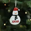 Adornos Navideños de Resina Transfronterizos para Personas Mayores, Muñeco de Nieve, Reno, Decoraciones Colgantes para Árbol de Navidad, Decoración Festiva en Stock