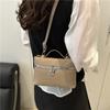 Estilo de Celebridad Italiana Lujo Ligero Bolso de Hombro Cruzado Bolso Lonchera Caja Lp Bolso Cubo Moda Versátil Bolso Cuadrado Pequeño para Mujer