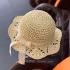 Ins Sombrero de Paja para Bebé y Niños Pequeños de Corea del Sur Verano Bebé Niña Protector Solar Sombrilla Princesa Viaje Sombrero de Playa Sombrero de Pescador Moderno