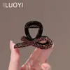 Pinza de Garra Morada Exquisita y de Moda Versátil Tachonada con Diamantes para Mujer, Estilo Celebridad de Internet, Accesorio de Pasador de Pelo de Gama Alta para Recogido Parcial