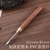 Cuchillo de té de palo de rosa de ébano Aguja de té Mango de madera Acero inoxidable Cuchillo de té Pu'Er Cono de té Accesorios para ceremonia del té Logo personalizable
