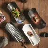 Vajilla creativa de cocina japonesa transfronteriza plato comercial de izakaya Sushi Sashimi plato para barbacoa plato para pájaros