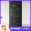 Nueva Puerta de Hierro Rusa Personalizada Puerta de Madera Empalmada Puerta de Acero PVC Panel de Puerta de Entrada Antirrobo Puerta Blindada