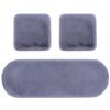 Envio Direto da Fábrica Conjunto de Almofadas para Banco de Carro de Pelo de Coelho de Inverno, Capa de Assento Espessada de Sete Peças com Encosto para Aquecimento