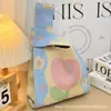 Bolsa de Tricô, Bolsa de Mão, Clutch para o Dia a Dia, Armazenamento Portátil, Bolsa de Presente para Feriado, Bolsa de Tricô Floral Fofa 26