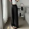 Pantalones de Verano Finos Estilo Yamamoto para Mujer con Caída, Sueltos y Casuales, Adecuados para Figuras Petite, Cintura Elástica, Pantalones de Pierna Ancha de Seda de Hielo