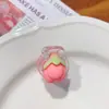 Presilha de flor estilo coreano celebridade da internet 2023 Novo grampo de cabelo grampo bico de pato grampo de letra Flor de Pessegueiro Presilha lateral cartão lateral para crianças