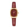 Reloj Goldie Fashion Trend con Correa de Cuero Rojo Ankora Reloj de Cuarzo Rojo de Gama Alta Nicho Reloj Simple Retro para Mujer