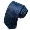 Nueva serie azul de primavera y verano corbata hombre estilo británico moda de negocios jacquard teñido en hilo corbata de mano al por mayor