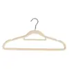 Cabides aveludados feitos de plástico, antiderrapantes, sem marcas, para armazenamento e organização doméstica, suporte para roupas, cabideiro, cabide, atacado