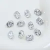 Pedras de Strass para Unhas Cor Fogo Estrela Zircônia Dongzhou 8*6mm Strass em Forma de Travesseiro com Fundo Pontiagudo Acessórios para Brincos DIY Strass Oblongo com Cantos Arredondados Strass para Unhas