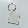 Consumíveis em branco para transferência de calor DIY Pingente de chaveiro com revestimento acrílico Impressão de fotos por sublimação Acessório de chave