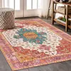 Alfombra TEMU Transfronteriza Estilo Étnico Persa Resistente a la Suciedad Resistente al Desgaste Alfombra de Gran Superficie para Sala de Estar Fácil de Manejar Alfombra para Mesita de Noche de Dormitorio