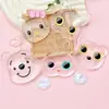Fondo Plano Transparente Cabeza de Gato Acrílico DIY Accesorios para Joyería Funda para Teléfono Móvil Parche Decorativo para Coche Pasador Material para Accesorios del Cabello