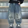 Pantalones de Ropa de Otoño para Niños 2026 Nuevo Estilo Coreano Jeans Elegantes para Niños Pantalones Casuales Versátiles para Niños Pequeños de Primavera y Otoño
