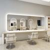 Espejo de Salón Grande de Alta Definición con Pantalla Táctil e Iluminación para Zonas de Peluquería y Coloración