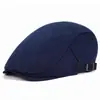Estilo Inglês Simples Fonte de Comércio Exterior Chapéu de Beisebol Simples Feminino Boina Cruzada Masculina Chapéu Masculino Chapéu Retro para Primavera e Outono