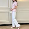 Roupas femininas transfronteiriças europeias e americanas de 2026: nova coleção de outono, camisa estampada elegante e estilosa de manga curta para o trabalho ou uso casual
