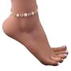 Joyería más vendida en AliExpress Tobillera personalizada con forma de flor de diamantes completos Cadena de tobillo de strass para playa con temperamento europeo y americano Tobillera