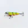 Nuevo señuelo de pesca multi-sección transfronterizo, minnow swimbait de tres secciones 6.5g, cebo artificial, señuelo de imitación de pez, señuelo para lobina y bagre