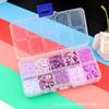 Set de 10 Colores de Lentejuelas Perla para Manualidades Caja Alta Calidad Bordado Francés Hecho a Mano DIY 20 Colores