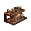 Estante de Almacenamiento de Mesa para Mesa de Comedor, Sala de Estar, Escritorio de Oficina, Taza de Agua, Taza de Té, Soporte de Exhibición para Juego de Té