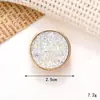 Nuevos y creativos accesorios de aleación de zinc con forma de gema de amor, moda versátil, multiestilo, para zapatos con agujeros, accesorios de flor