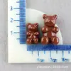 Materiais: Acessórios de Resina, Colar de Gelatina Criativo DIY, Acessórios para Capa de Celular com Cola de Creme DIY Urso Transparente