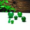 Suministro a precio de fábrica moda hecho a mano accesorios Esmeralda cuentas de jade malayo Cuarzo roca verde yang Jade cuentas sueltas al por mayor