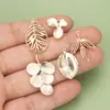 Venta Caliente Transfronteriza Chapado en Cobre Oro Real de 18 Quilates Hecho a Mano Anillo Individual Pendientes de Horquilla para el Cabello Pulsera Collar Accesorios de Joyería DIY