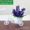 Fornecimento direto da fábrica de flores artificiais de plástico, decoração para capa de carro, vasos pequenos, enfeites para sala de estar, móveis de flores de seda secas