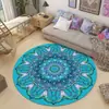 Alfombra Redonda Estilo Étnico Simple Dormitorio Bohemio Mesita de Noche Taburete Tocador Silla de Oficina Mecedora Cojín Redondo Manta Delantera de Espejo